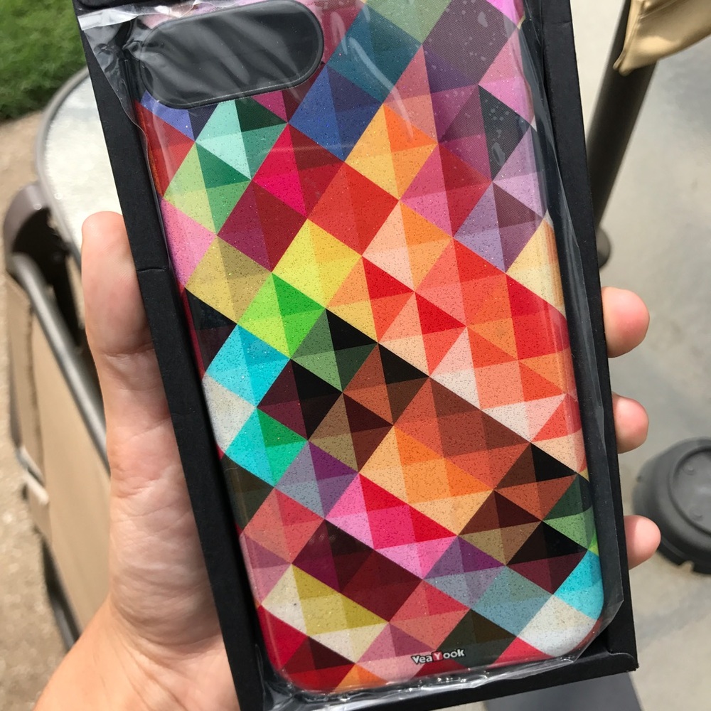 iPhone 7 PLUS case / geometric rainbow 🌈