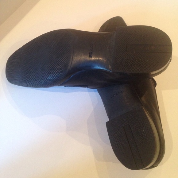 Men PRADA Black Leather Slip-On Loafers 10 main image 6