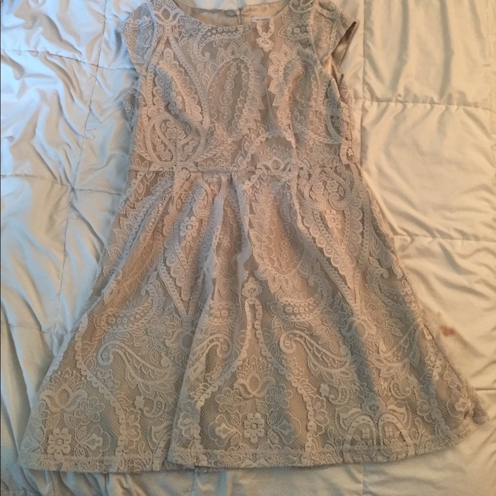 Cream lace dress