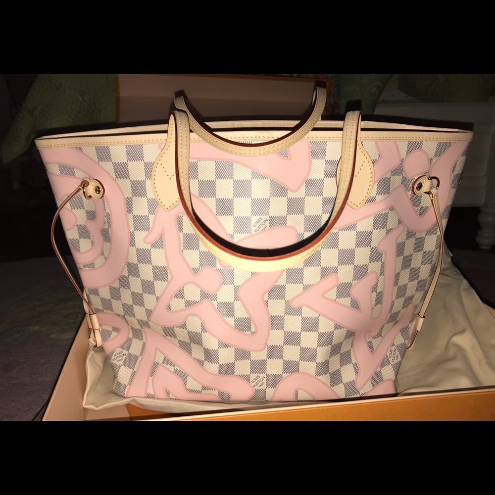 Louis Vuitton Tahitienne Neverfull Bag AND Wallet