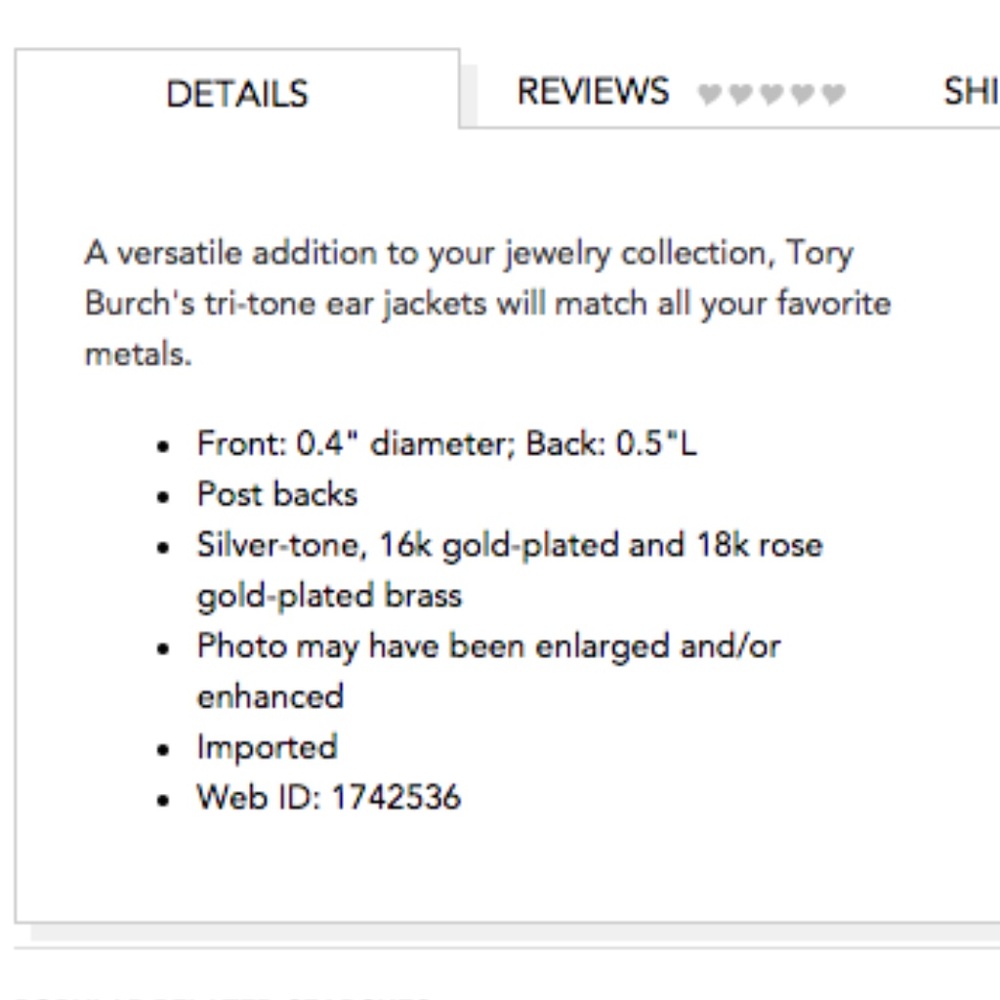 ❌SOLD OUT❌TORY BURCH Circle Cluster Ear Jackets - Picture 6 of 6