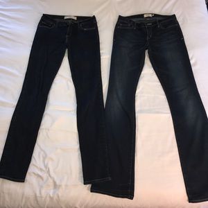 2 pairs Abercrombie and Fitch jeans