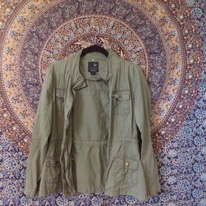 Military Green Anorak Jacket