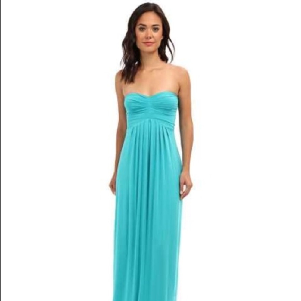 Tart Cassiopeia strapless maxi dress turquois EUC