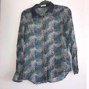 Equipment Femme S Silk Floral print shirt