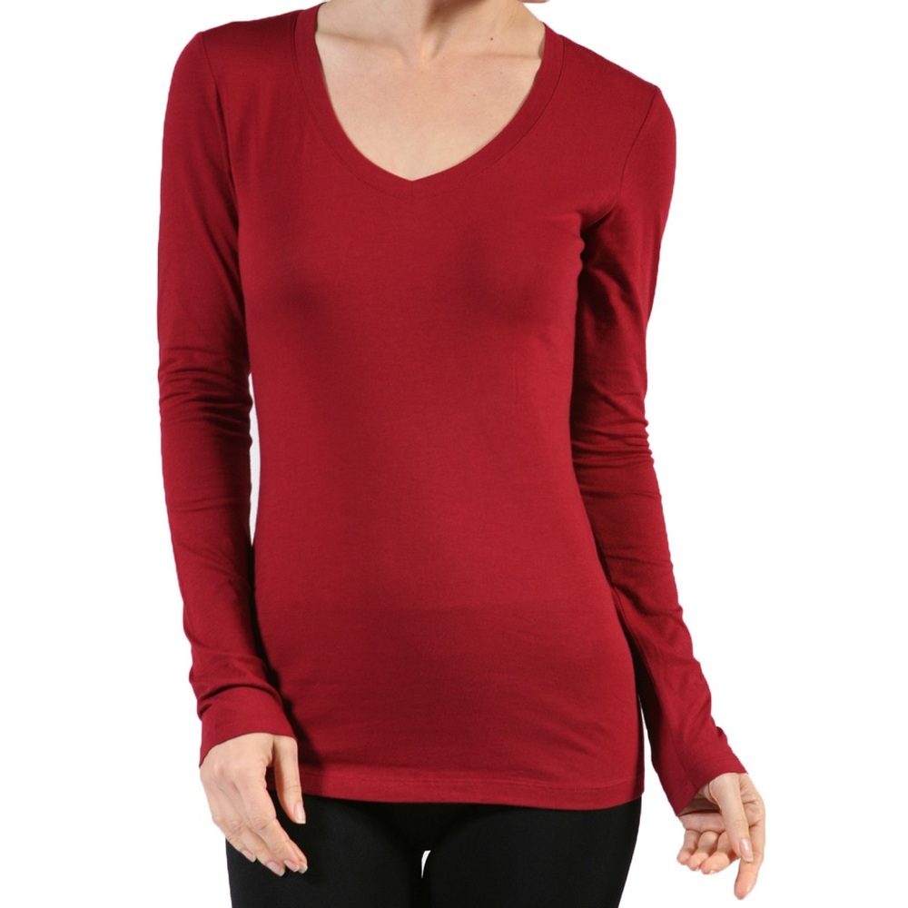 Red v neck