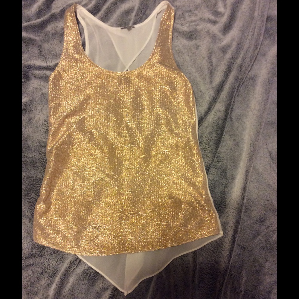 Gold Charlotte Russe tank