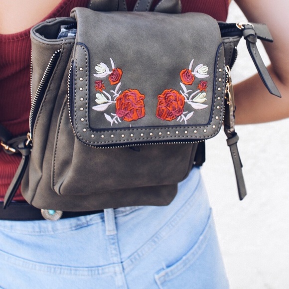 Free People Mini Bowery Embroidered Backpack - Picture 2 of 8