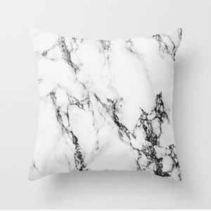 Marble throw pillow