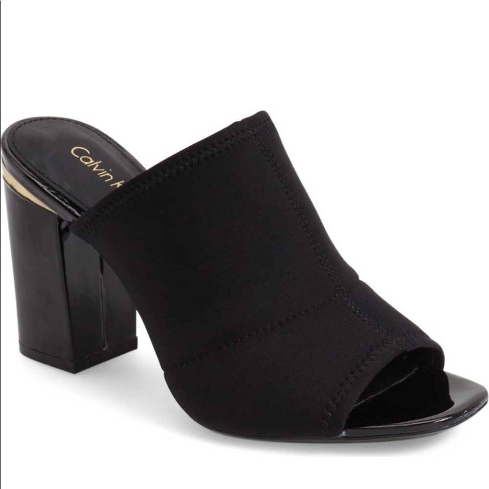 Calvin Klein 'Cice' Open-Toed heeled Mules