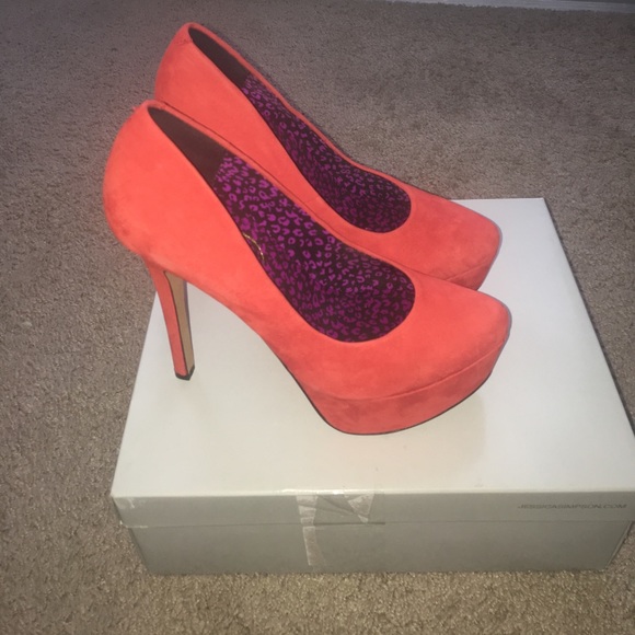 Jessica Simpson WALEO Tomato Red Platform Pump - Picture 1 of 5