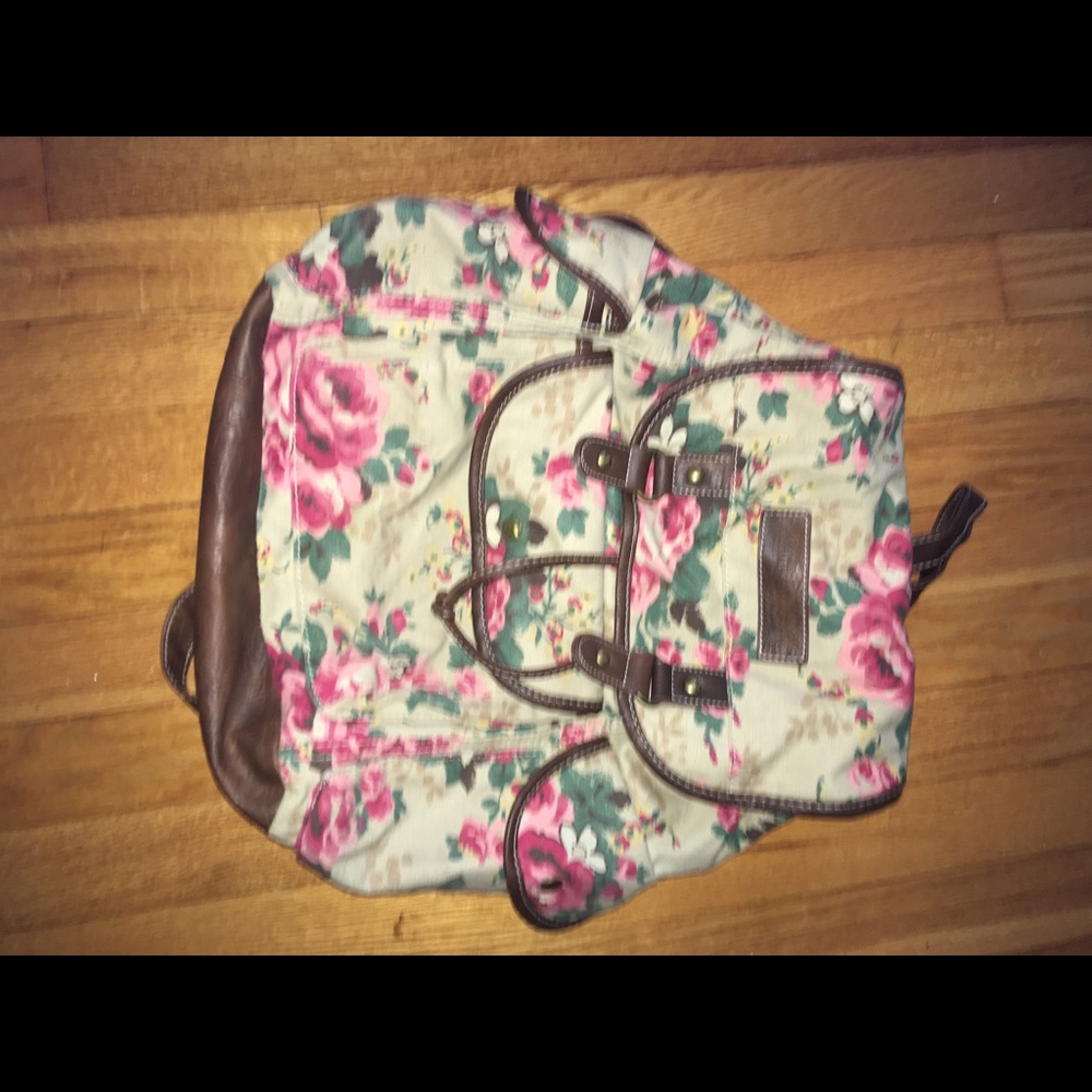 American Eagle Floral Backpack