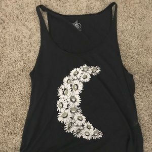 Black volcom tank