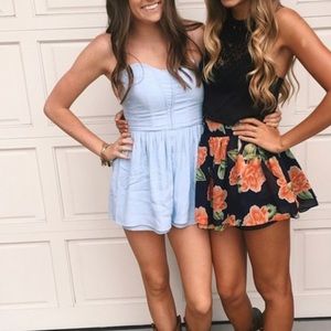 Blue Romper (can take off straps)