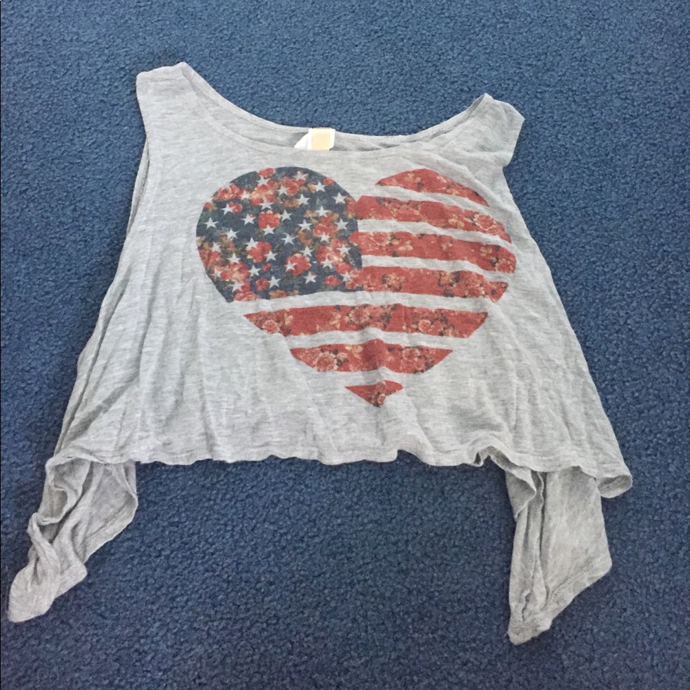 Soft grey crop top tank