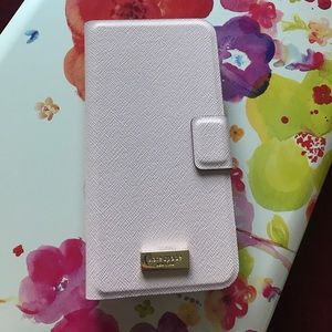 Kate Spade iPhone 6 Plus leather wrap folio case