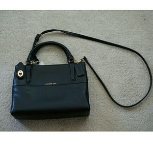 Mini borough coach handbag black