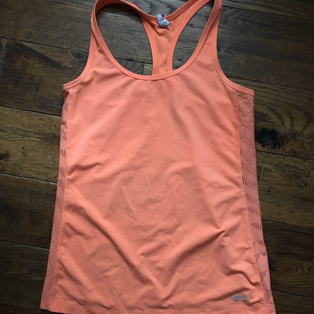 Under Armour Mesh Back Tank Top Size XS Coral Pink