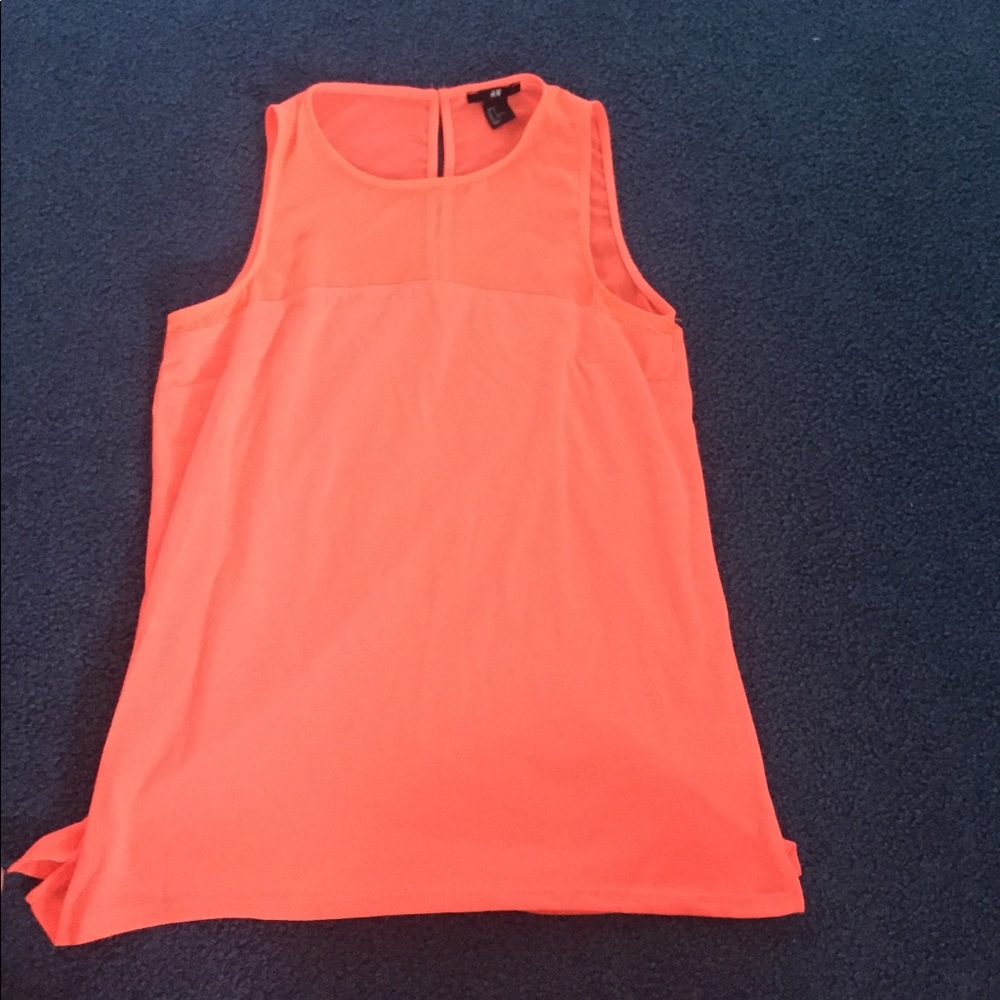Bright coral tank top