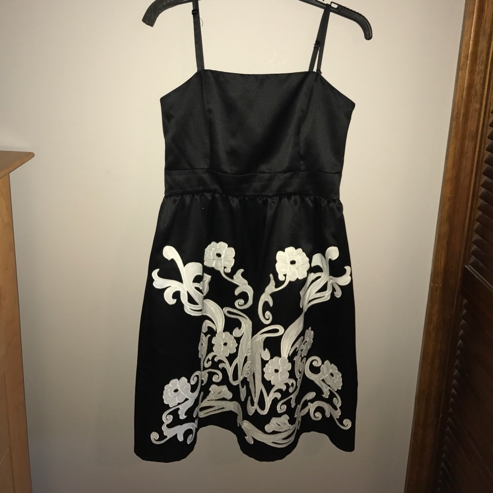 White and Black Dress