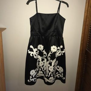 White and Black Dress