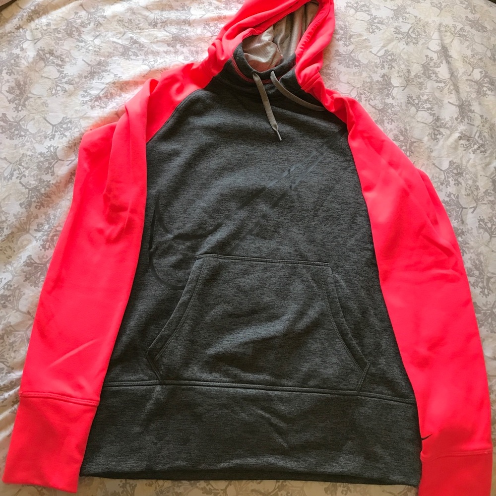Nike gray and hot pink jacket