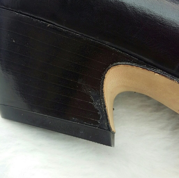 NWOT Nickels Italy Black Vintage Pumps - Picture 2 of 4