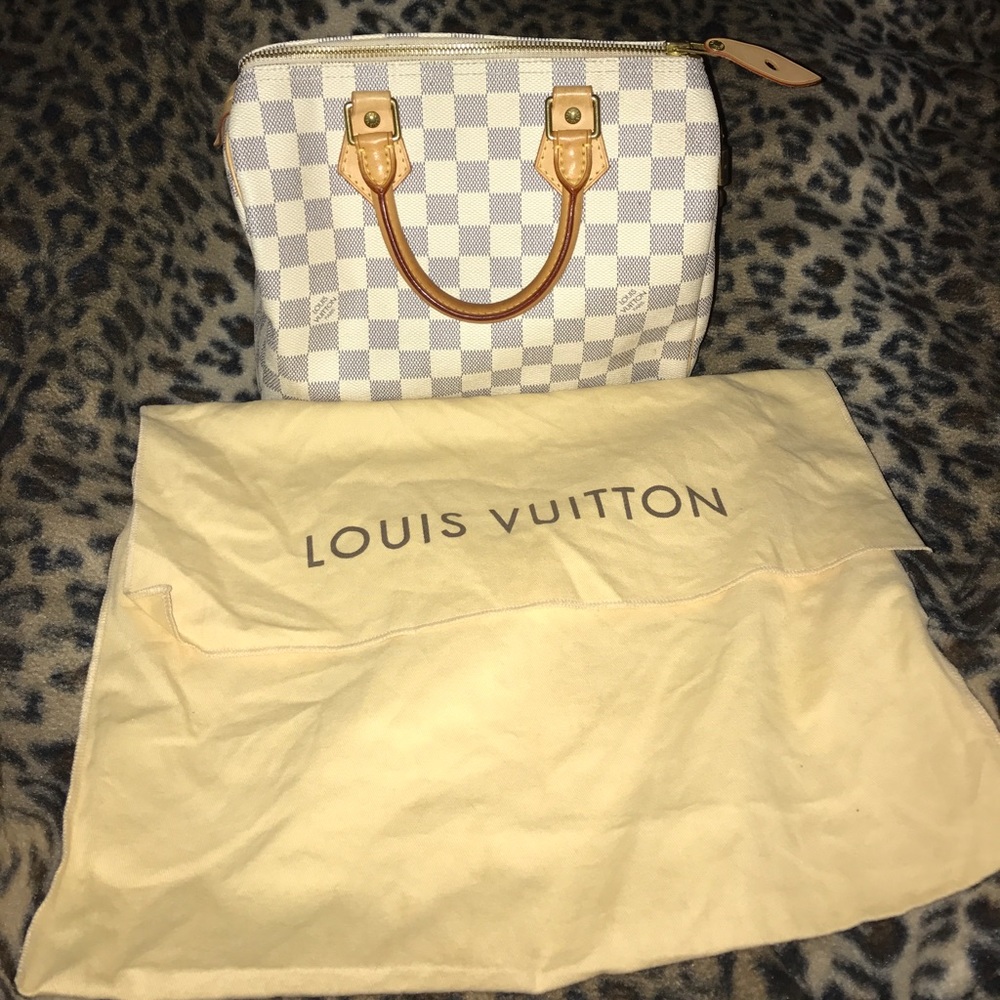 Louis Vuitton Blue Damier Azur Speedy 25