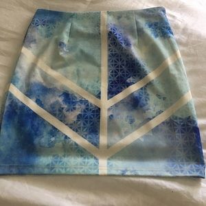 Sabo Skirt Blue and White Skirt