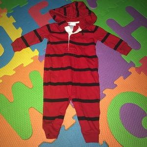 Gorgeous red/black 100% Cotton boys Onsie