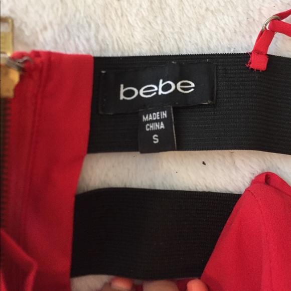 Bebe red cocktail dress - Picture 3 of 3