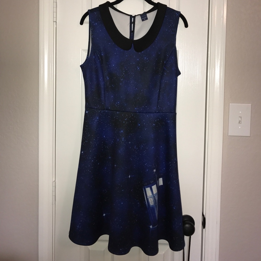 Blue Galaxy Doctor Who Dress