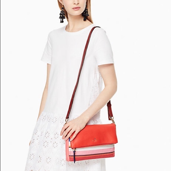 Kate Spade Cobble Hill Multi Color Stripe Bag - Picture 6 of 7