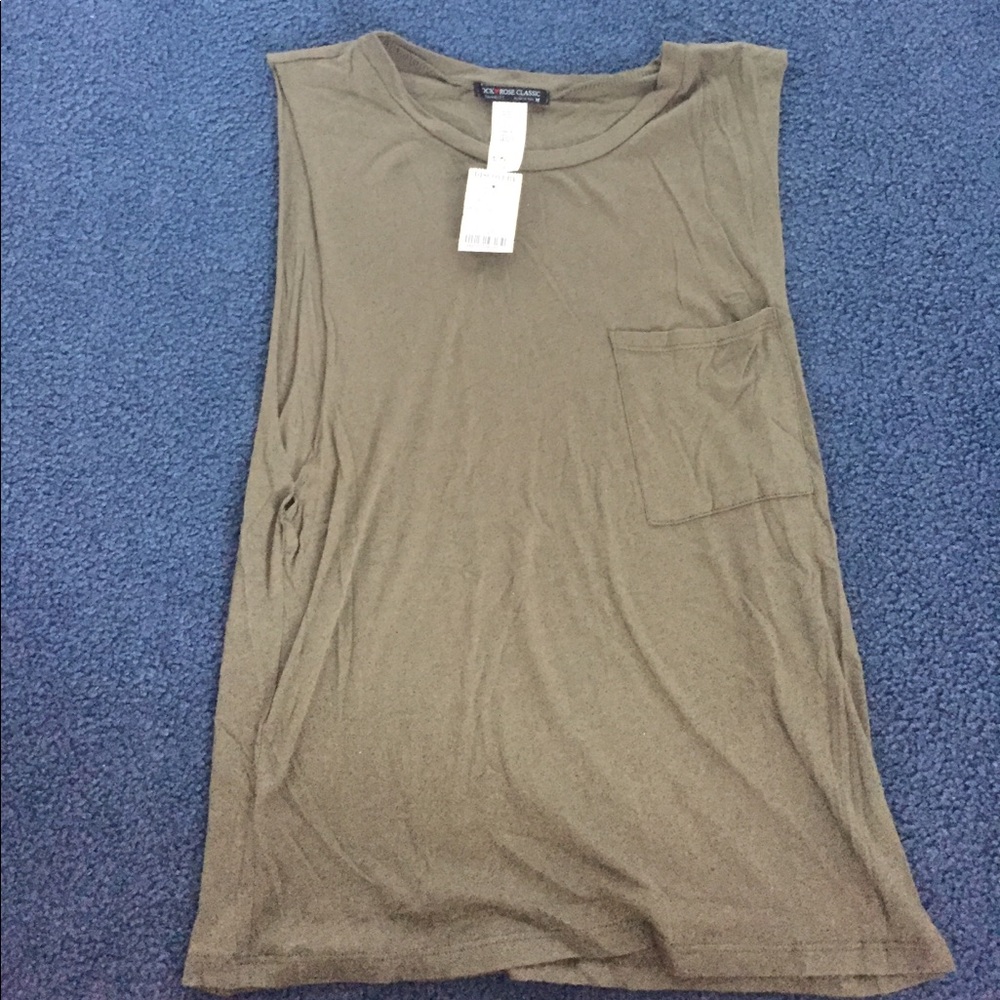 NWT olive green sleveless tank