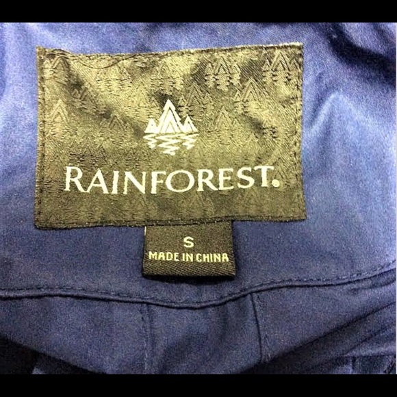 Rainforest Ruffle Front Rain Coat with Hidden Hood - Picture 7 of 8