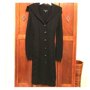 Banana Republic long wool button-down sweater