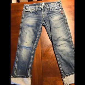 Silver Frances capris 27