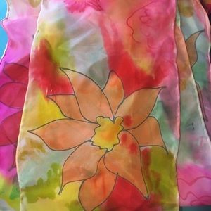 Silk Scarf Hand Painted MAKE OFFER
