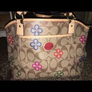 COACH bag with matching ID coin purse