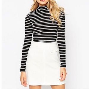 J. Crew Size Sm Striped Wool Turtle Neck Sweater