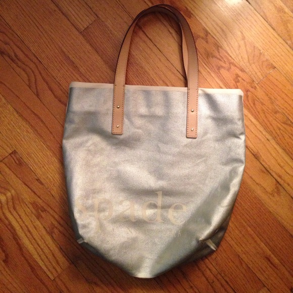 Kate Spade Metallic Canvas Tote - Picture 2 of 3