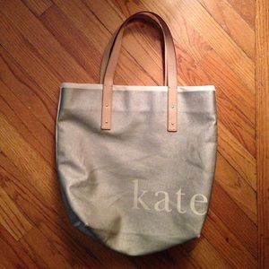 Kate Spade Metallic Canvas Tote