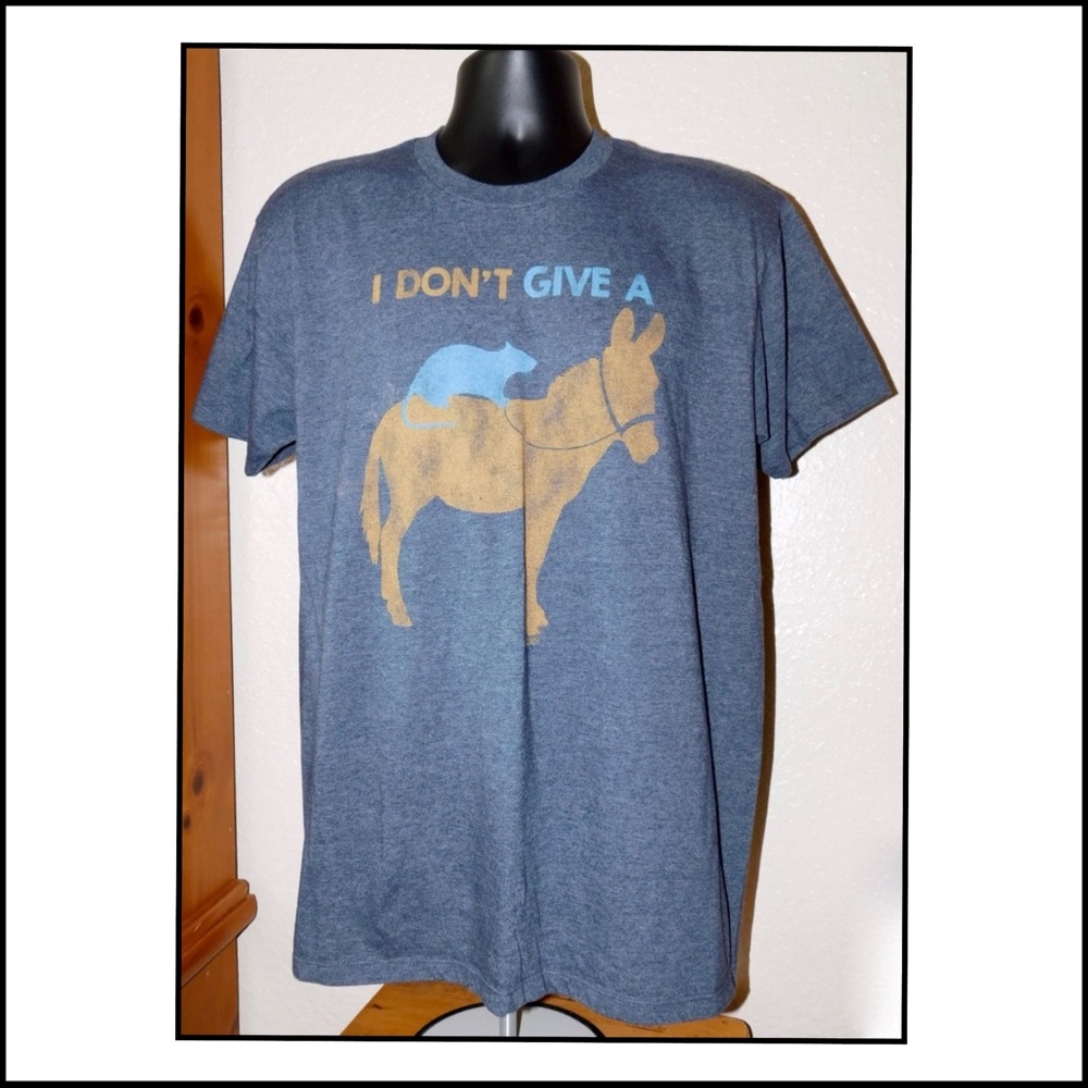 GOLIATH Rat A$* Graphic Blueish Gray T-Shirt