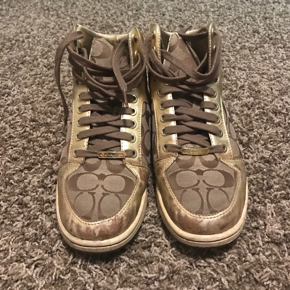 High top coach shoes