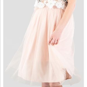 Francesca's Angelica Tulle Midi Skirt