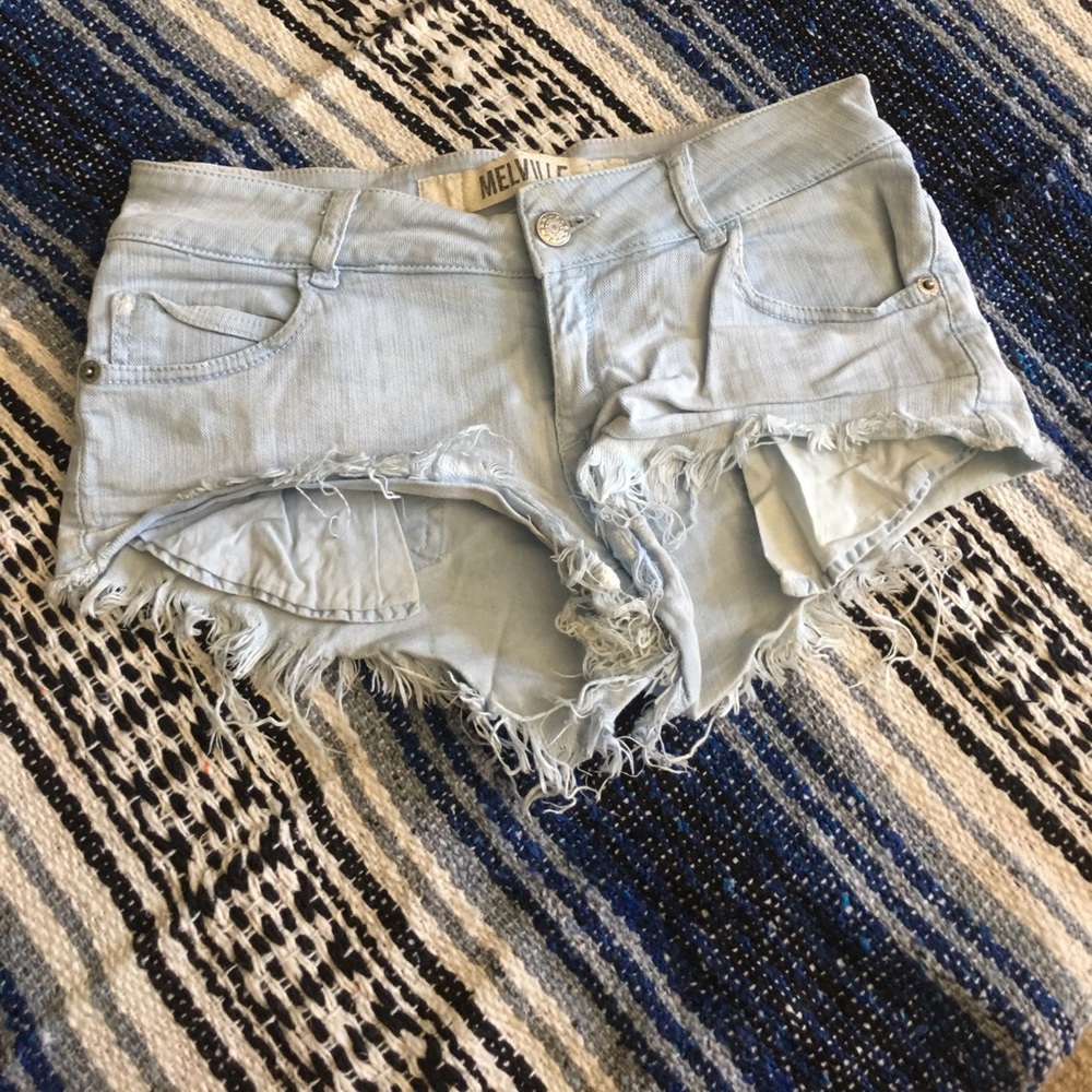 Brandy Melville light blue jean shorts