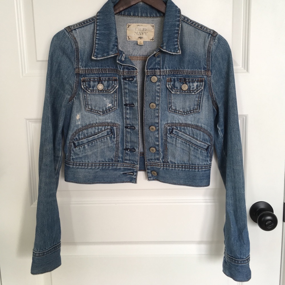 OLD NAVY Cropped Denim Jacket