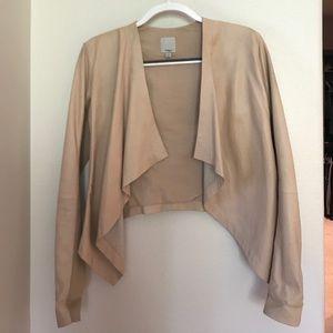 Halogen leather jacket