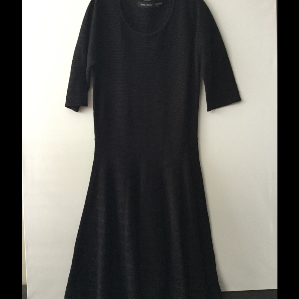 Black knit dress