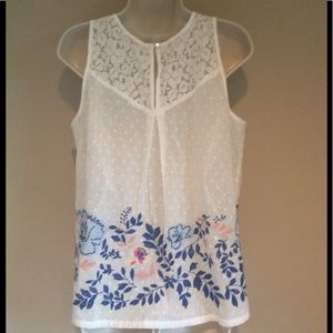 skies are blue Tops - Women's large white Sleeveless tank Stitch fix skies are blue Tops - Women's large white Sleeveless tank Stitch fix